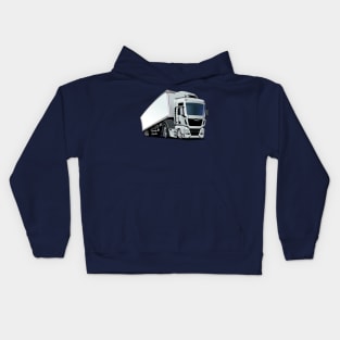 Cartoon semi truck Kids Hoodie